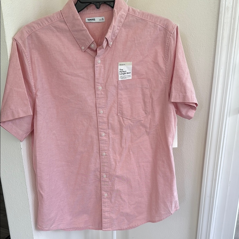 Sonoma New with tag Pink Casual Button Down‎ Shirt